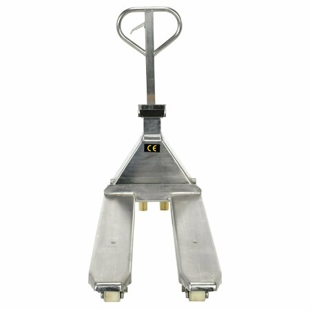 Vestil Low Pro SS Pallet Truck/Scale, 5K, 20x45 PM-2048-SCL-LP-SS